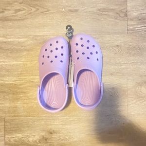 NWT Lavender Crocs